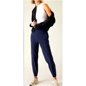 Athleta‎ Brooklyn Joggers Womens Pants Blue Sz 0 Pull On Active Ribbed 530631